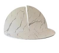 Mesa redonda plegable, tablero multicapa duradero para comedor, picnic, eventos, uso en interiores y exteriores, superficie de repuesto (estilo y, 220 cm)