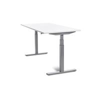 Mesa Rocada Doble Regulable En Altura Electricamente 160X163 Cm Regulable Color Blanco / Haya