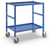 Mesa rodante con 2 baldas Kongamek, 4 ruedas de maniobra, 2 ellas con inmovilizadores