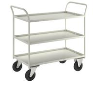 Mesa rodante KM41 Kongamek, 3 pisos con remate, L x A x H 1070 x 550 x 1000 mm