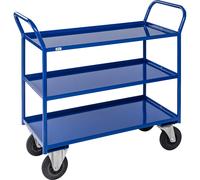 Mesa rodante KM41 Kongamek, 3 pisos con remate, L x A x H 1070 x 550 x 1000 mm