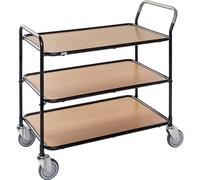 Mesa rodante Kongamek, 3 pisos, L x A x H 1020 x 555 x 965 mm