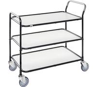 Mesa rodante Kongamek, 3 pisos, L x A x H 1020 x 555 x 965 mm