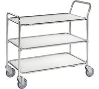 Mesa rodante Kongamek, 3 pisos, L x A x H 1020 x 555 x 965 mm