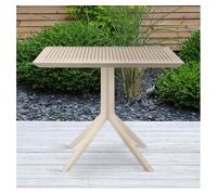 Mesa sky plástico gris topo 80x80x74 cm