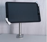 Mesa Soporte con Cierre Sujeción Metal Gris para Tableta Von 7" Hasta 10,5"
