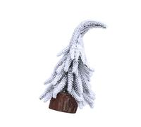 Mesa superior inclinada árbol de Navidad pieza decorativa hojas de mascotas y base de madera para festival animar árbol de Navidad inclinado originación