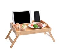 Mesa Tipo Bandeja Para Cama: Bandeja De Desayuno De Madera, Mesa De Comedor Con Patas Plegables Y Función De Altura Ajustable | Superficie Para Comer Portátil Para Uso En La Sala De Estar Del Dormitor