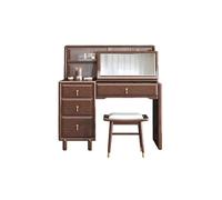 Mesa Tocador Escritorio de Maquillaje Tocador de Madera con Almacenamiento, tocador de Doble propósito con Espejo Escritorio de Tocador Escritorio para Dormitorio