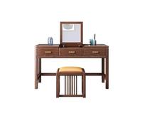 Mesa Tocador Escritorio de Maquillaje Tocador de Madera de Estilo Chino, tocador con Espejo abatible for Dormitorio, Escritorio Escritorio de Tocador Escritorio para Dormitorio