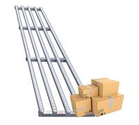 Mesa Transportadora Sin Motor, Ancho: 30/40/50 Cm, Se Puede Unir Una Longitud De 100 A 300 Cm, Gran Capacidad De Carga, 3 A 5 Filas De Ruedas, Funcionamiento Suave Y Flexible,100cm,w50cm