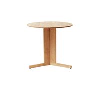 Mesa Trefoil Ø75 Roble Aceitado Blanco