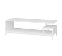 Mesa tv,100% tablero de aglomerado rechapado en melamina, color blanco H.44,6
