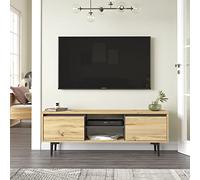 Mesa tv,100% tablero de aglomerado rechapado en melamina, color fieltro antracita