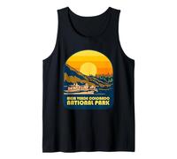 Mesa Verde Colorado Parque Nacional Retro Atardecer Camiseta sin Mangas