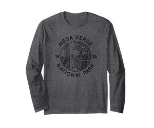 Mesa Verde National Park Cool Black Line Art Outdoor Graphics Manga Larga