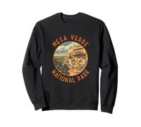 Mesa Verde National Park Retro Círculo Envejecido Vintage Sudadera