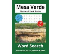 Mesa Verde Word Search Puzzle Book:: Word Searches with Easy to Read Print about Mesa Verde National Park. | 6X9 inches, 112 pages | 50+ Puzzles...Gift for Vacations, Holidays and Free Times