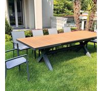 MESA VESPUCCI 202/263x101 + 6 sillas CALIPSO