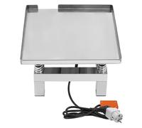 Mesa vibratoria de hormigón de 50 W, 3000-3600 rpm, plataforma vibratoria de acero inoxidable, placa vibratoria eléctrica, 35 x 35 x 22 cm, amplitud de 1-2 mm, carga de 10 kg, vibrador de hormigón
