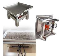 Mesa Vibratoria de Hormigón pequeña máquina vibratoria, banco de pruebas de 3000 rpm, plataforma compactadora de acero inoxidable, 35 x 35 cm para la industria, experimentación y construcci
