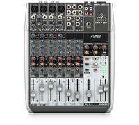 Mezclador Behringer XENYX Q1204USB Premium de 12 entradas y 2/2 buses con preamplificadores de micrófono y compresores XENYX, opción inalámbrica e interfaz de audio/USB