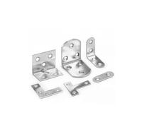 Mesa y silla con código de esquina acero inoxidable, tablero madera, conector soporte fijo, accesorios for muebles, Hardware, 2 uds(25x25x16)