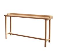 Mesas Altas de Cocina Sin Taburetes de Exterior Mesa Recibidor Entrada de Madera con Deflector for Espacios Pequeños, Mesa Alta con Carga Fuerte for Jardín(140 * 40 * 105cm)