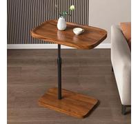 Mesas auxiliares ajustables, mesa auxiliar en forma de C para sofá, mesa auxiliar moderna en forma de C para sala de estar/dormitorio, bandeja de TV deslizante en la parte inferior, A1