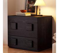 Mesas Auxiliares For Dormitorio, Mesita De Noche con Cajones Y Puertas De Gabinete Que Se Abren hacia Abajo, Manija Cuadrada For Almacenamiento Categorizado