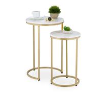 Mesas auxiliares Mesita decorativa Mesita auxiliar Mesa auxiliar salón Pack de 2