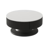 Mesas Auxiliares Pequeñas Para Dormitorio Mesa de centro redonda con placa de roca, sencilla y con personalidad, for sala de estar, hogar, mesa de té moderna de lujo y ligera. Mesa de Centro