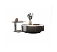 Mesas auxiliares pequeñas para dormitorio Mesa de centro redonda, lujo ligero, pizarra italiana, personalizada, creativa, moderna, sencilla, sala de estar, apartamento pequeño Mesa auxiliar para guard