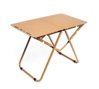 Mesas auxiliares pequeñas para dormitorio Mesa plegable for exteriores, material de aleación de aluminio, mesa de picnic for barbacoa, portátil Mesa auxiliar para guardería con espacio de almace(B)