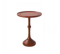 Mesas auxiliares pequeñas para dormitorio Sofá Nórdico Retro Simple For Sala De Estar Con Balcón, Mesa Redonda Pequeña De Madera Maciza, Mesa De Centro Retro Mesa auxiliar para guardería con espacio d
