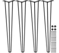 Mesas con Pinzas para El Pelo, Patas De Mesa Biack, Patas De Mesa De Comedor, Mesas De Centro, Soporte De Barra para Patas, Muebles MetáLicos, Silla, Banco De Escritorio (28 Pulgadas (72cm))