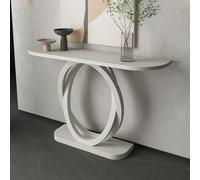 Mesas Consola con Almacenamiento, Escritorio para Pasillo, Mesa Auxiliar Estrecha, Mesa Consola con Estructura metálica geométrica para Entrada, detrás del sofá y Sala de Estar.