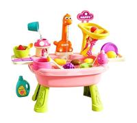 Mesas De Agua Infantiles para Exterior | con Grifo Y De Vajilla Vegetal - Juego Sensorial Agua Infantil,para Niños Y Niñas Desarrollo Cognitivo
