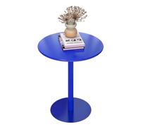 Mesas de bar azules modernas, mesa redonda de cóctel, mesa de bistró, mesa decorativa pequeña, mesa auxiliar, mesa de centro al aire libre para sala de estar, club, patio, oficina ( Size : 48x48x72cm