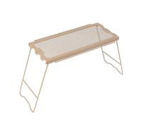 Mesas de camping ligeras con rejilla de cocina, mesa plegable para pícnics al aire libre, para pesca, pícnics y barbacoas