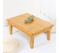 Mesas De Centro Bajas Plegables De Bambú, Mesa Japonesa Para El Suelo, Escritorio Estilo Tatami, Disponibles En Varios Tamaños, Para Tomar El Té, Comer Y Meditar(80*60*37cm/31.5*23.6*14.6in)