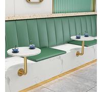 Mesas de centro pequeñas de pared, mesa auxiliar de mármol moderna para sofá, mesa de centro redonda pequeña de pared con patas de metal dorado, ideal para tienda de postres, té con leche, librería