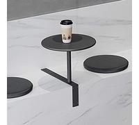 Mesas de centro pequeñas de pared, mesa redonda pequeña creativa de pared, mesas auxiliares de sofá de estilo industrial para negociación, tienda de té con leche, cafetería, área de ocio, extremo