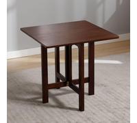 Mesas de comedor plegables de madera, mesa auxiliar cuadrada portátil para espacios pequeños, perfecta para sala de estar, diseño compacto para un fácil almacenamiento