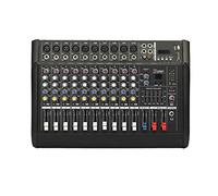 Mesas de mezclas de estudio, mezclador de DJ Mezclador de sonido de 10 canales Mezclador USB amplificador controlador de interfaz Consola de mezcla de sonido de karaoke USB profesional Mezclador de