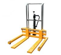 Mesas Elevadoras Apilador de elevación con pedal, horquilla compacta 300kg y 80cm freno for trabajos ligeros en la trastienda
