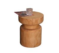 Mesas laterales del sofá Mesa lateral de tocón de 18 "de altura, taburete de jardín de mesa auxiliar de madera, mesa auxiliar de tocón de árboles, mesa de café pequeña soporte de planta de mesa