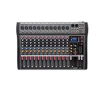 Mesas mezcladoras de estudio, 6/8/12/16 canales, mezclador de audio compacto, Bluetooth, USB, DJ, consola de mezcla de sonido, amplificador de monitor de 48 V, 12 vías