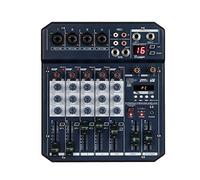 Mesas mezcladoras de estudio, mezclador de DJ, consola mezcladora de audio profesional de 6 canales para escenario o boda con USB/MP3, mezclador de audio en vivo