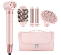 MESCOMB 5 en 1 Air Styler & Cepillo Secador de Pelo, Difusor, Secado rápido, Sin Daños por Calor, Sin Frizz par Volumisation para Todo Tipo de Cabello, Bolsa Organizadora de Regalo, Dar Regalos